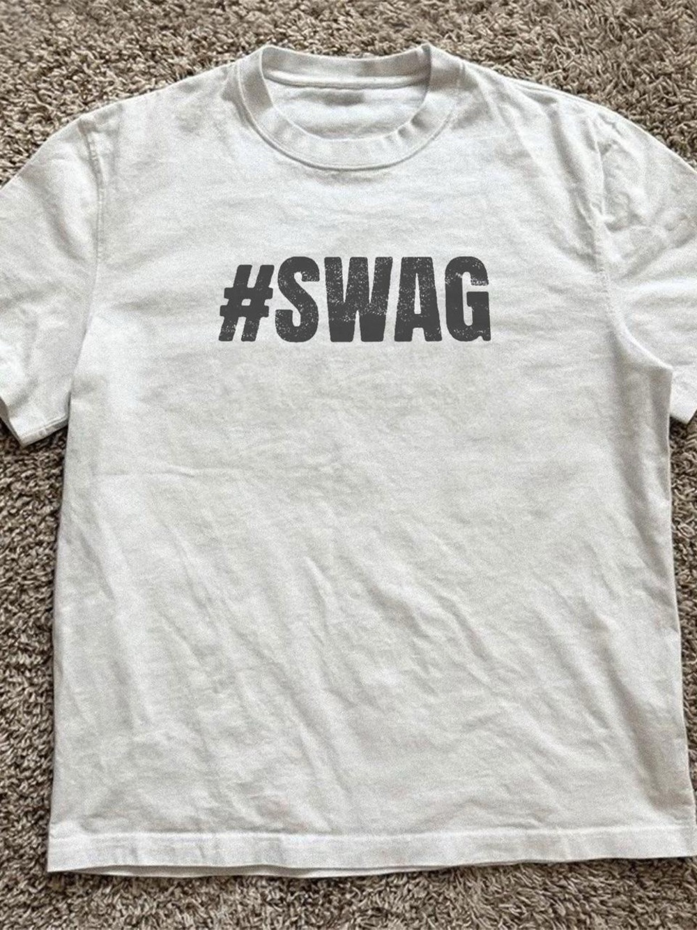 White SWAG Graphic Tee
